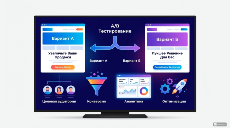 Продающий лендинг Landing Master - визуал главного экрана